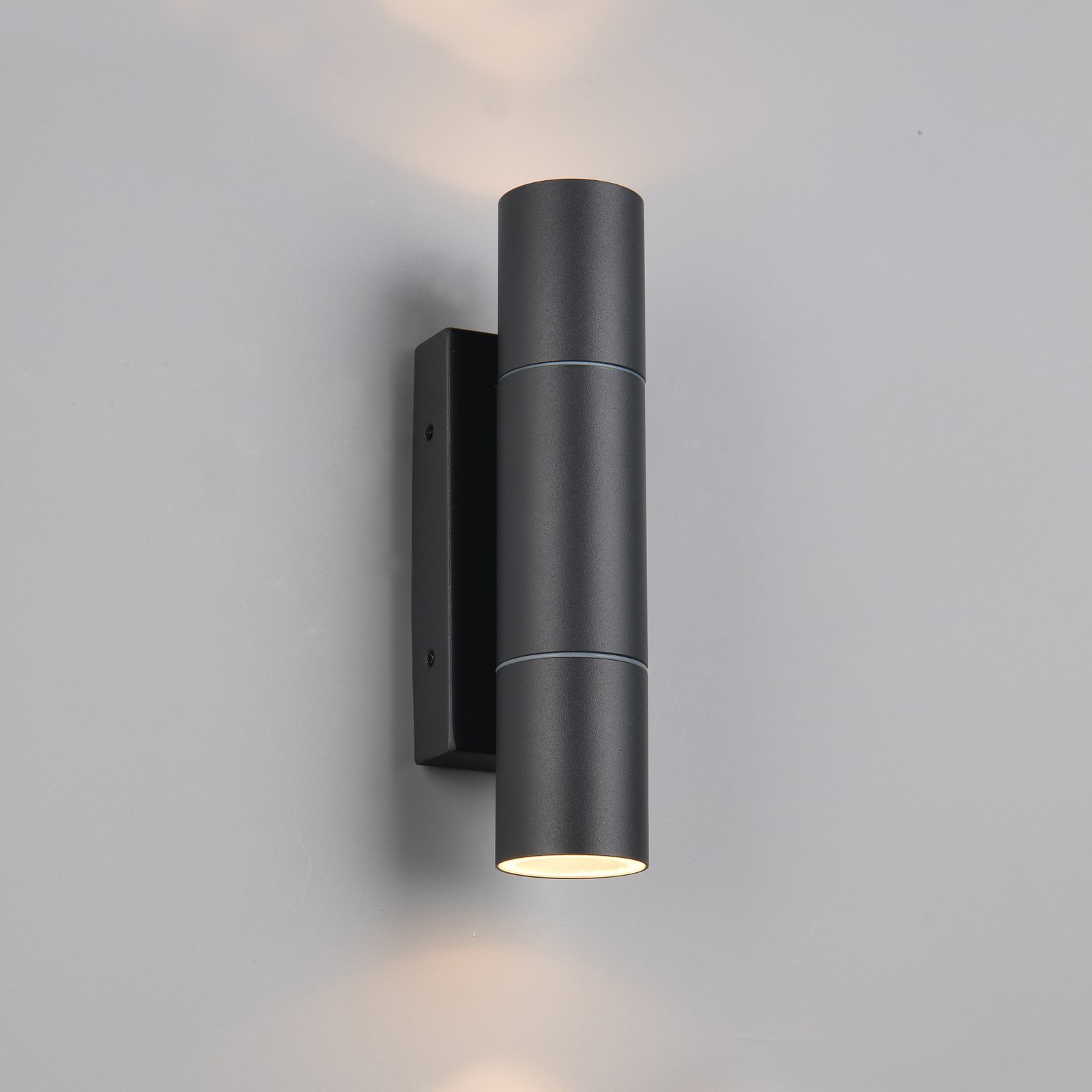 Āra sienas lampa Yamuna, antracīta krāsā, augstums 23 cm, metāls, IP65