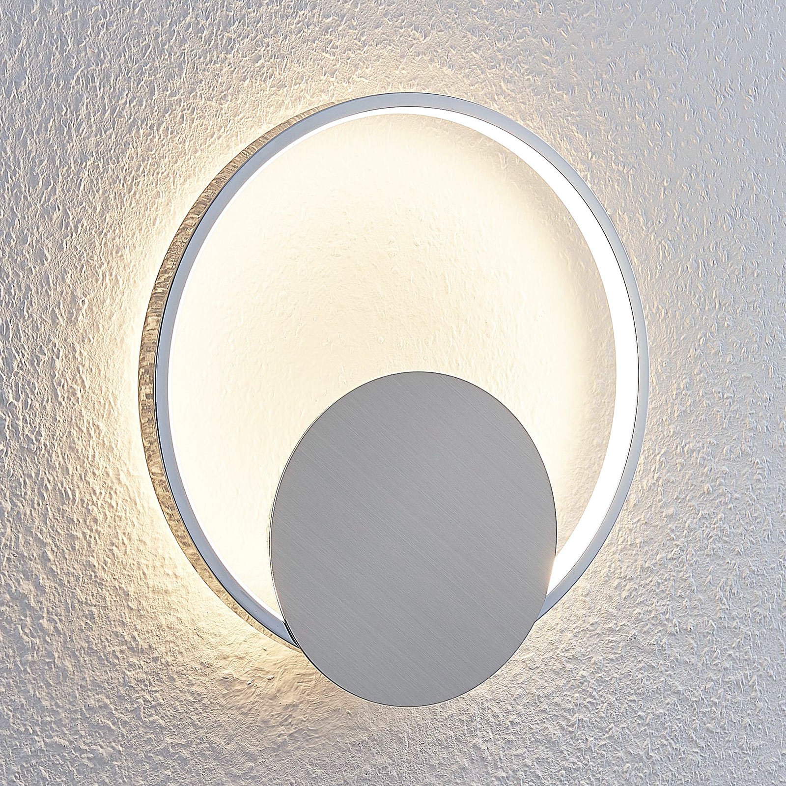LED wandlamp Anays, rond, 32 cm