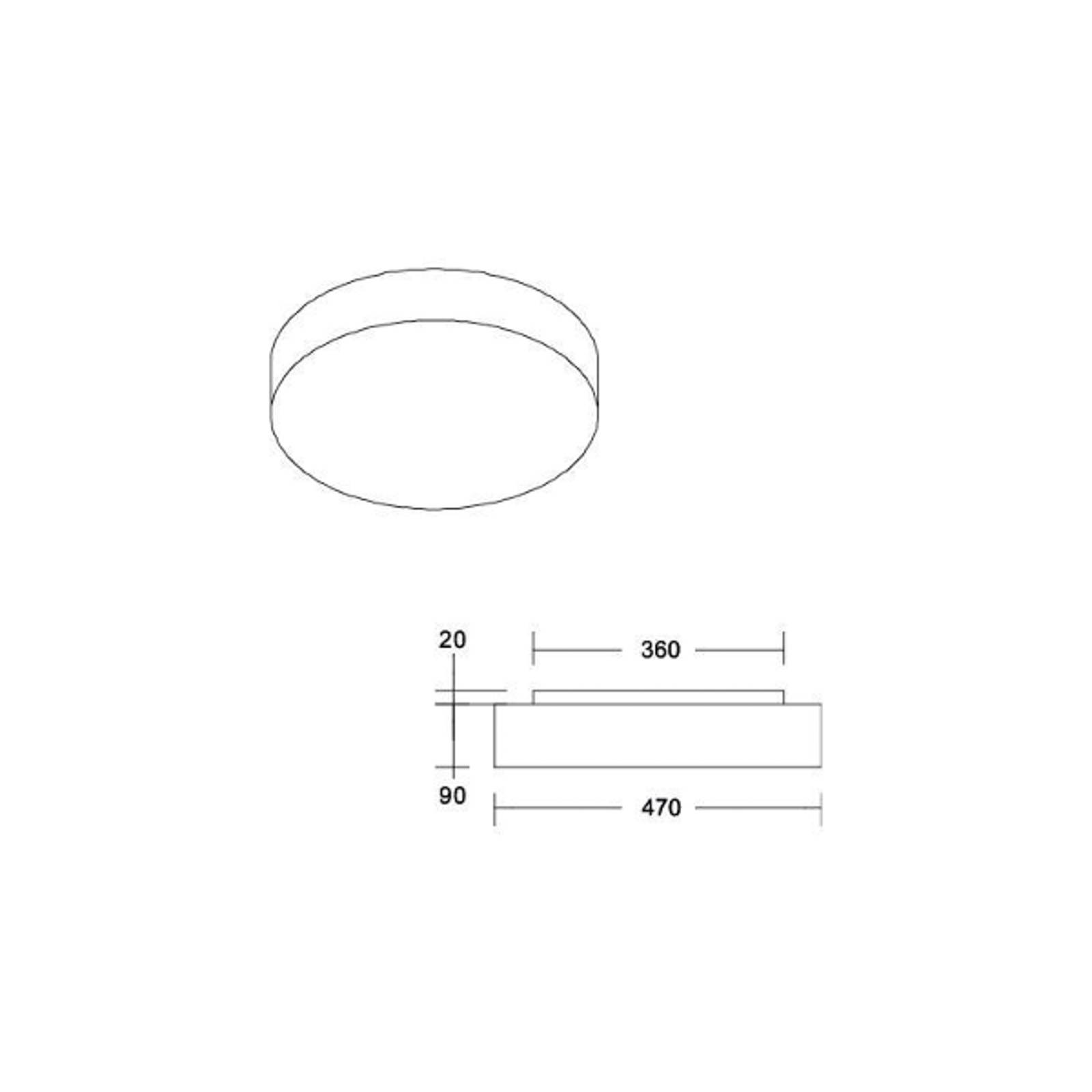 BRUMBERG BRUMBERG LED stropní svítidlo Celtis Maxi, 3 000 K, fialové