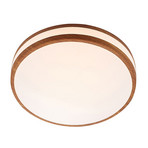 Lindby Viljami LED-Deckenleuchte, Holzoptik, rund
