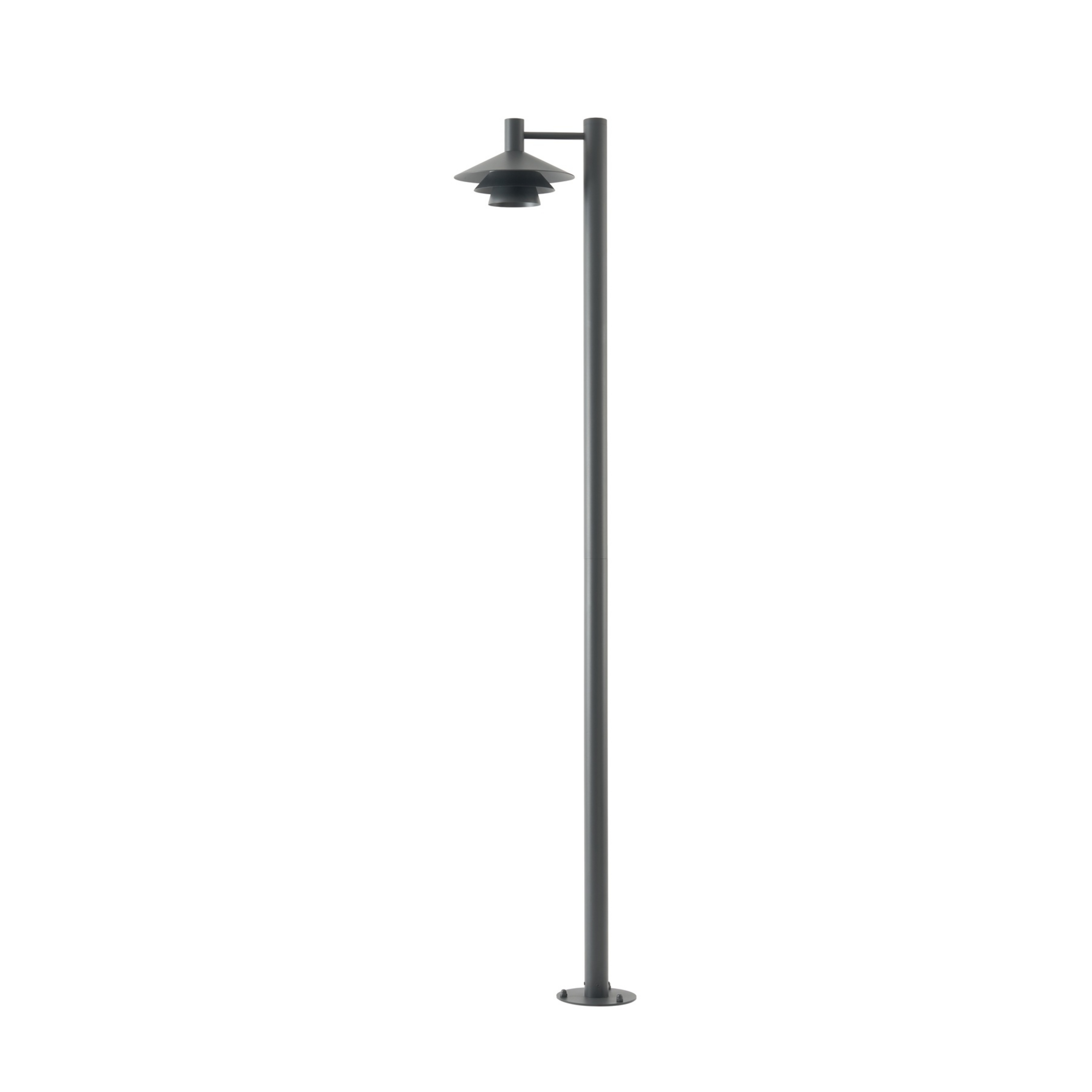 Luminaire d'extérieur LED Montaro, anthracite, 220 cm, IP54, aluminium - Lucande