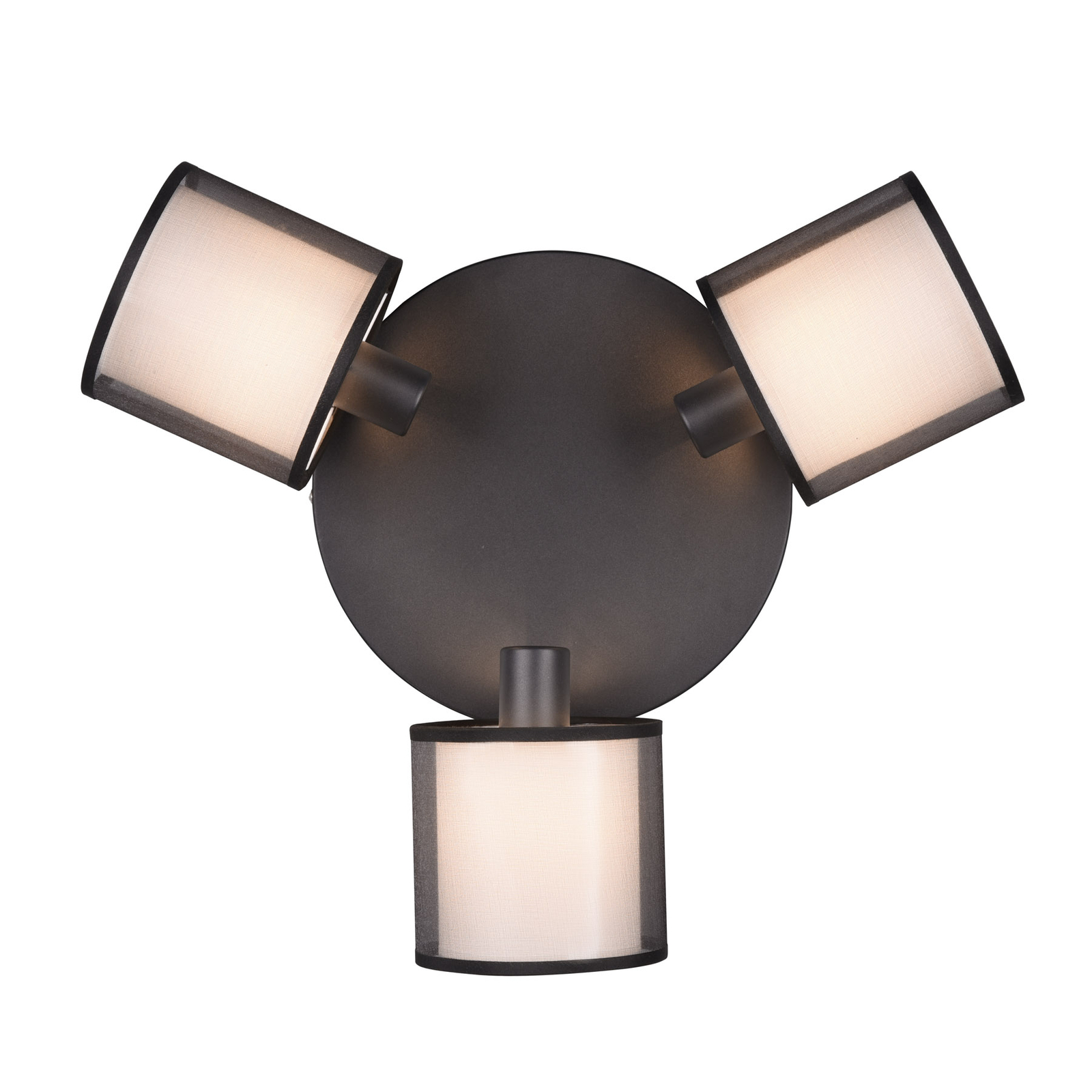 Stropné bodové svietidlo Burton, okrúhle, s tromi žiarovkami