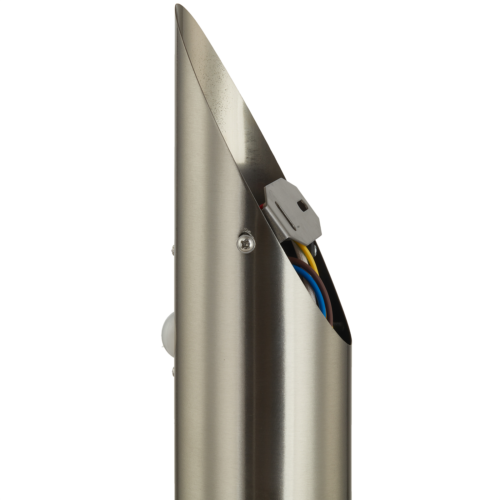 Lindby Statius wall torch stainless steel opal