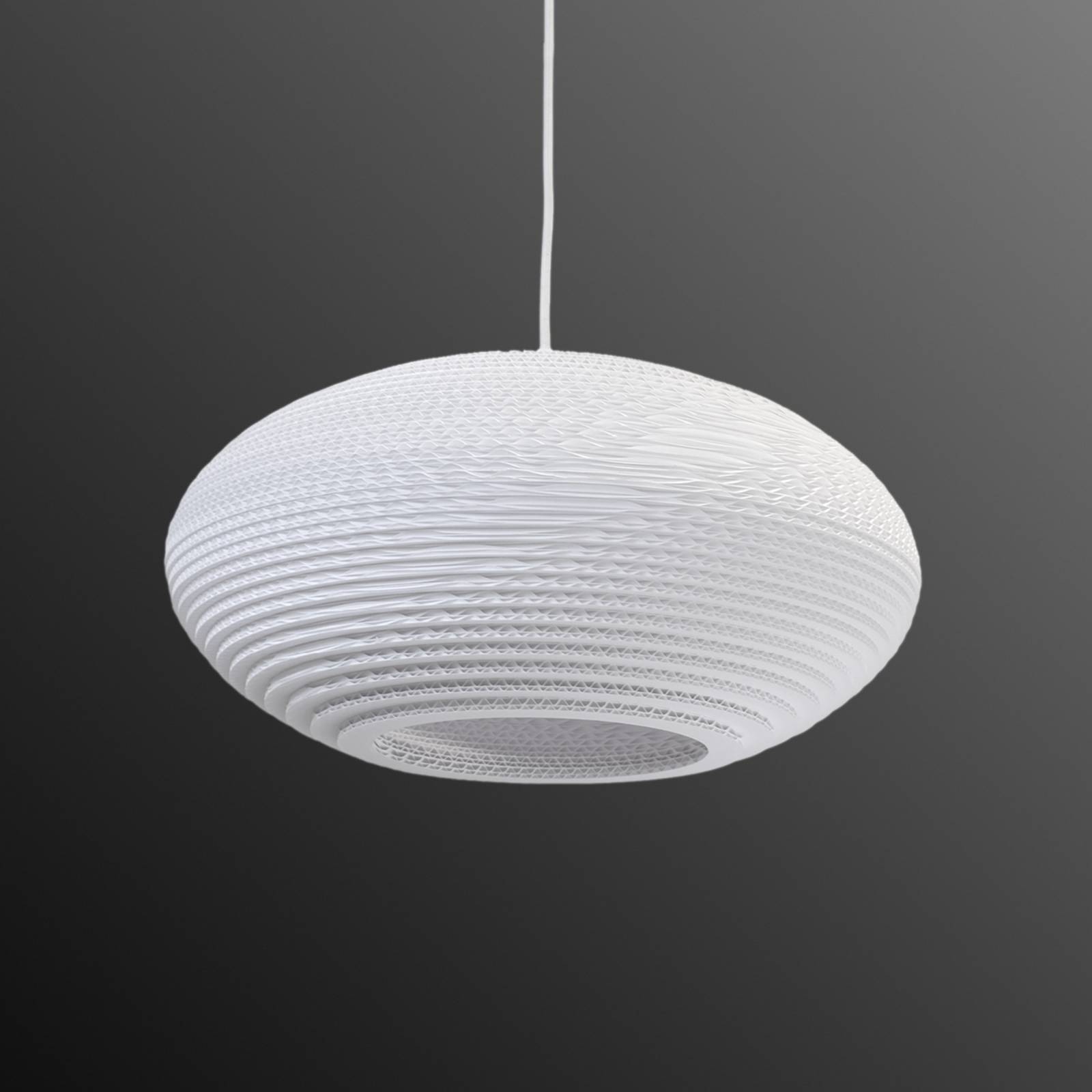 Lampa wisząca Disc biała Ø 43 cm