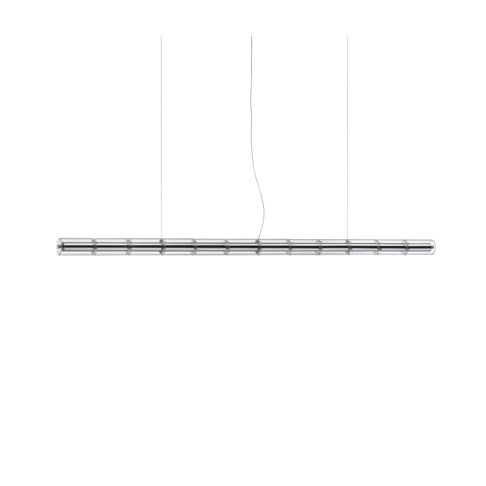 FLOS LED pendant light LUCE CILINDRICA S3, glass