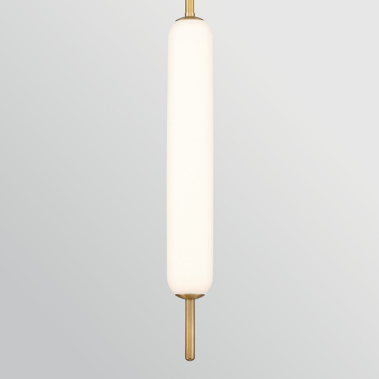 CUMBERLAND LED pendant light, gold, Ø 13 cm, metal/glass