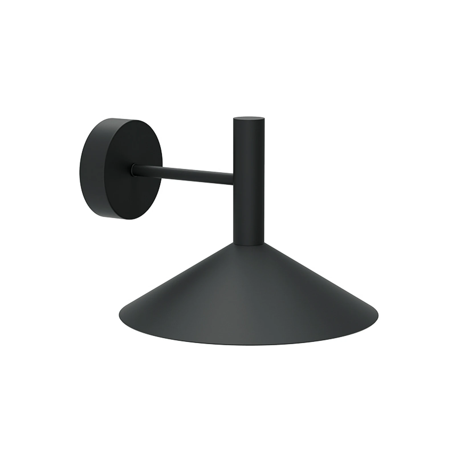 Aplică LED Marsi, negru, Ø 25 cm, metal