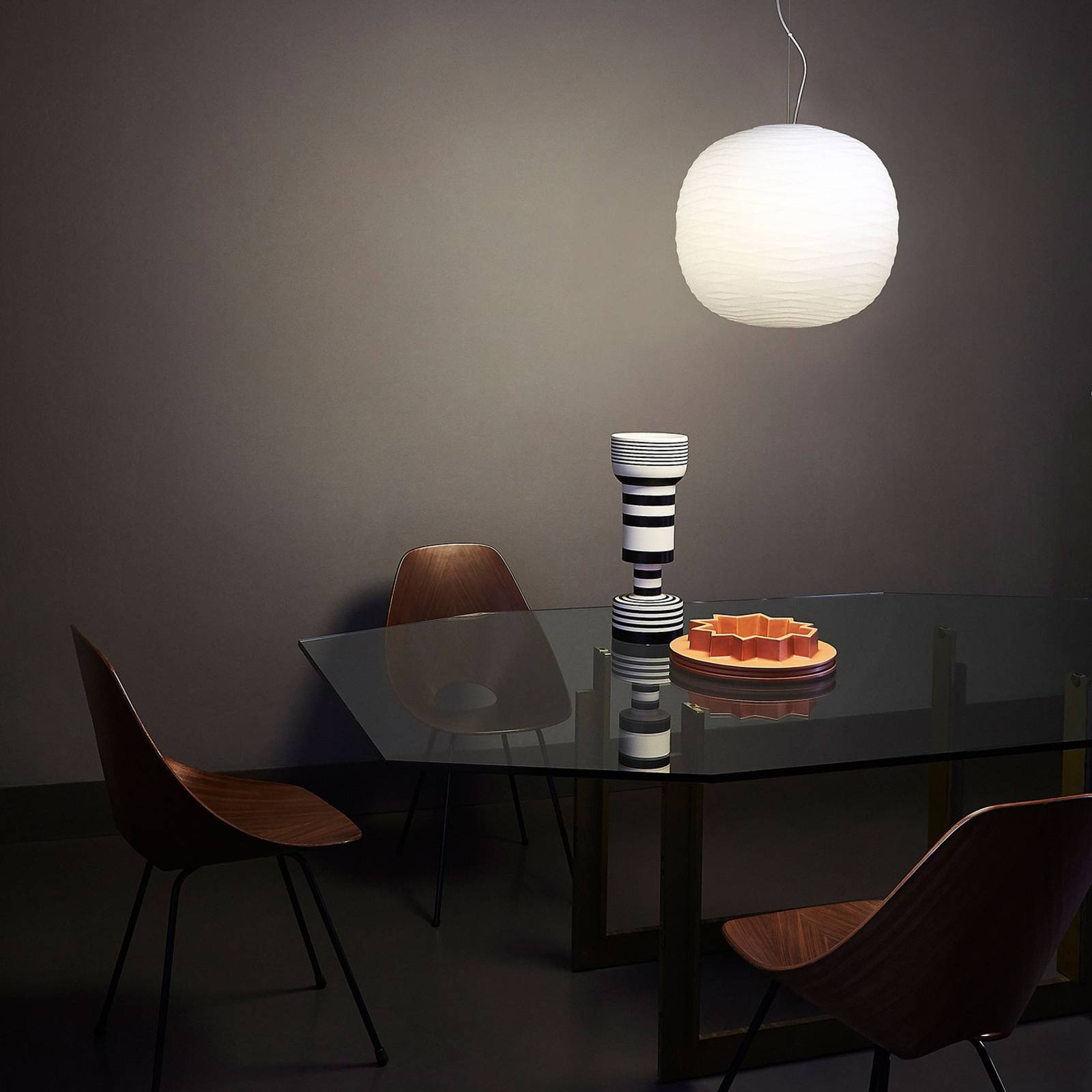 Lampa wisząca LED Foscarini Gem E27 wykonana ze szkła