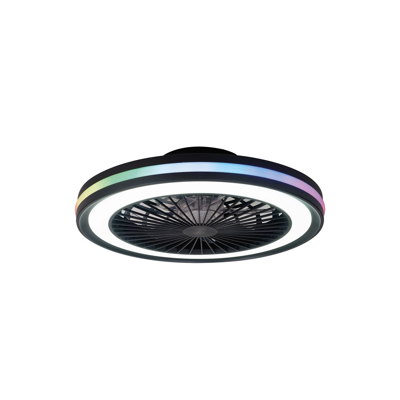 LED lubinis ventiliatorius „Gamer“, juodos spalvos, DC, tylus, skersmuo 47 cm,