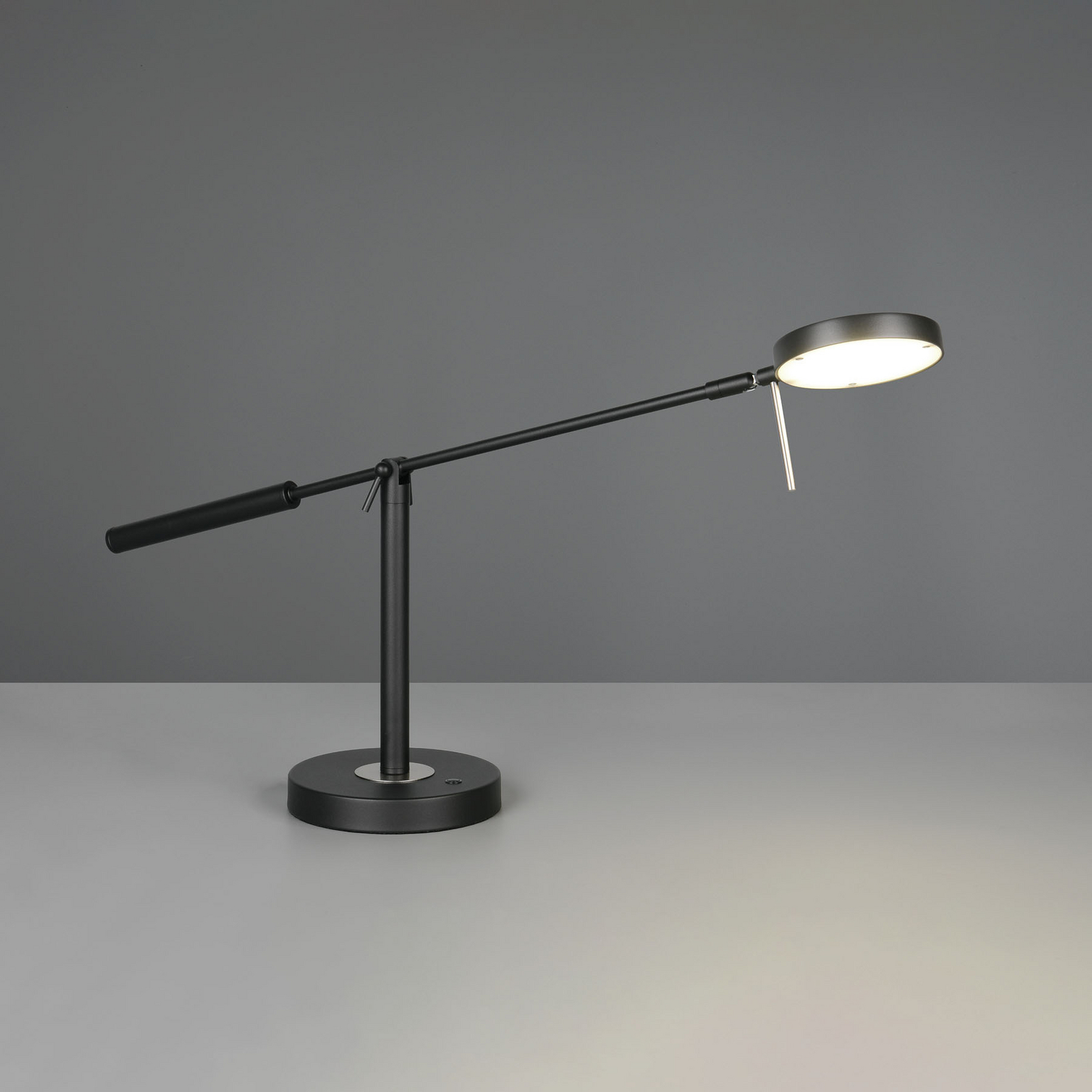 Monza LED stolna lampa, mat crna, visina 52 cm, metalna