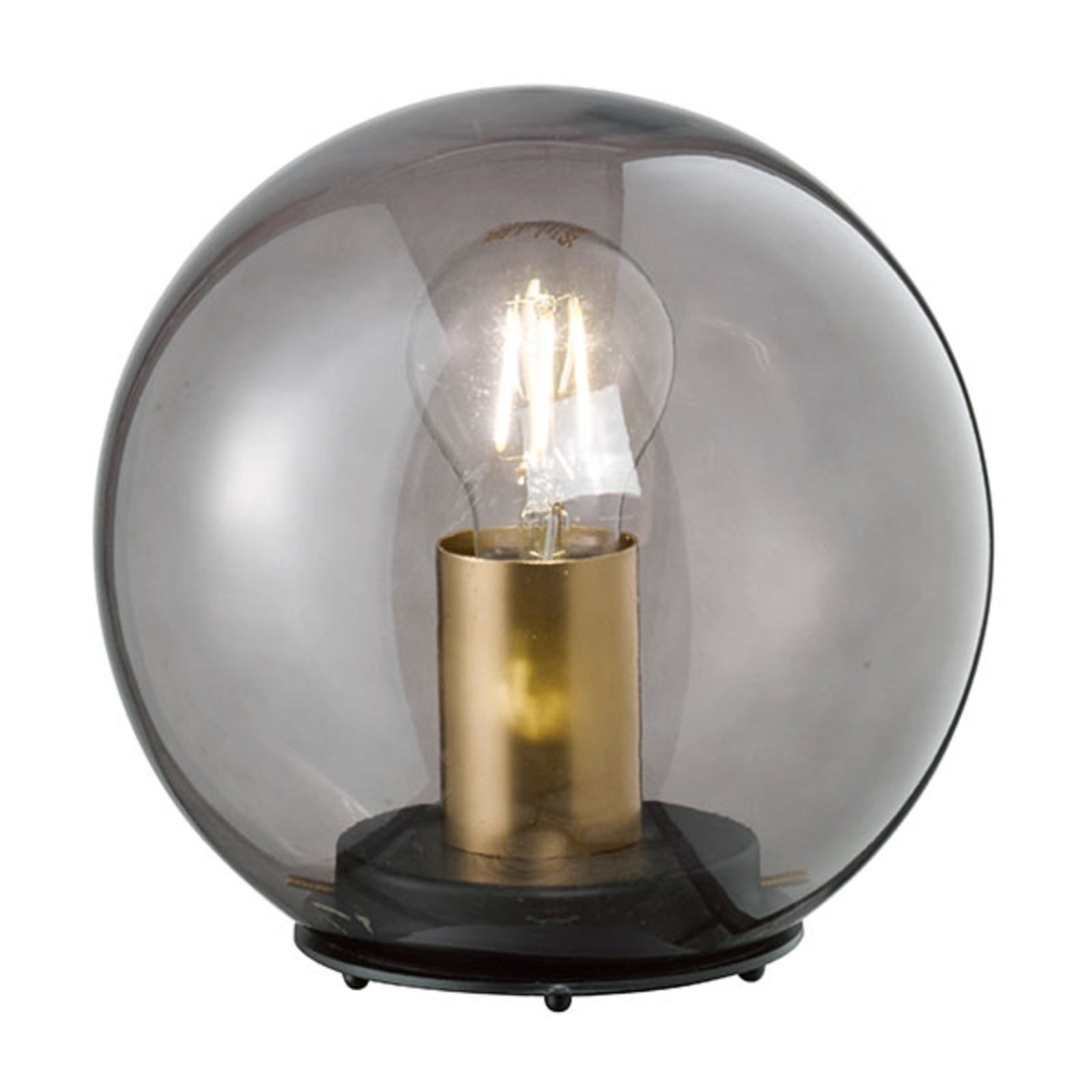 Fischer & Honsel Dini table lamp, spherical glass lampshade, 30 cm, for Living / Dining Room, glass, E27, 40 W, energy efficiency: A++