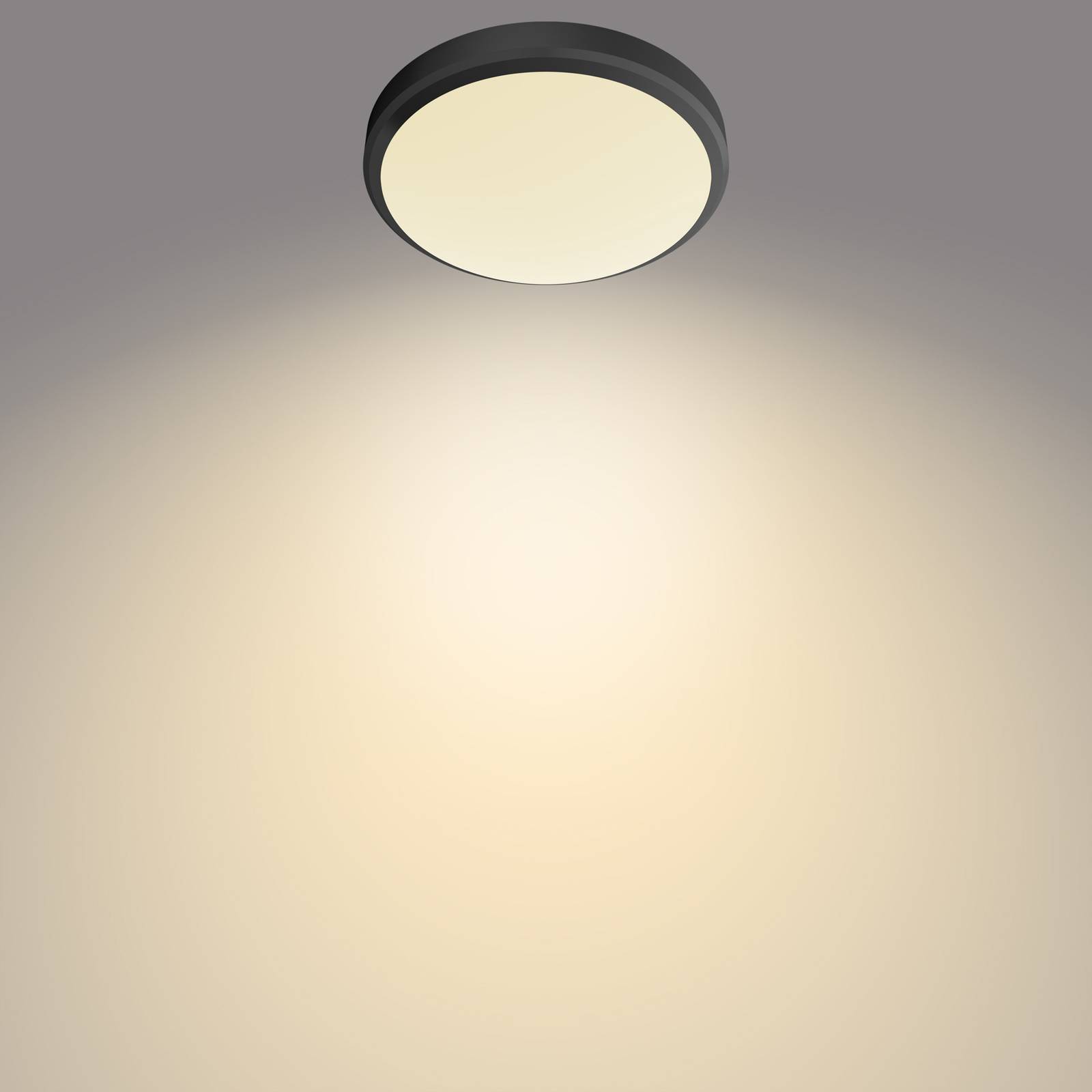 Zdjęcia - Żyrandol / lampa Philips Doris lampa sufitowa LED 2700K czarna Ø28cm 