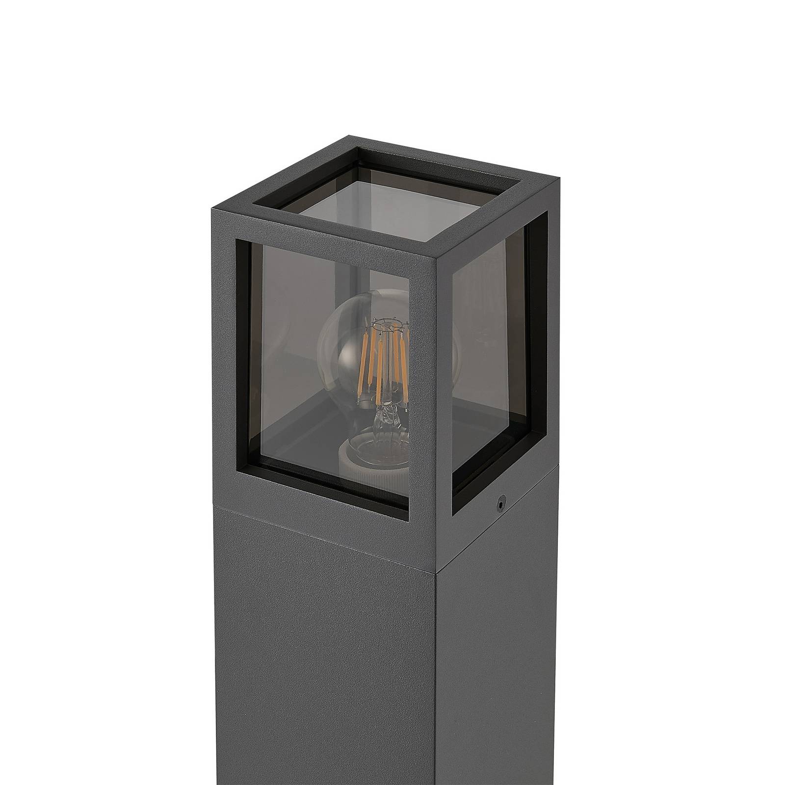 Deko-Light Osvětlení cesty Facado II, výška 65 cm, šedá/kouřová, 11 x 11 cm IP65