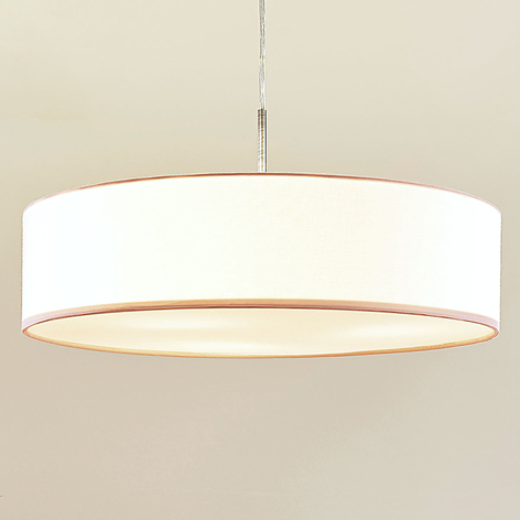 Lámpara colgante Sebatin para E27, 50 cm, blanco