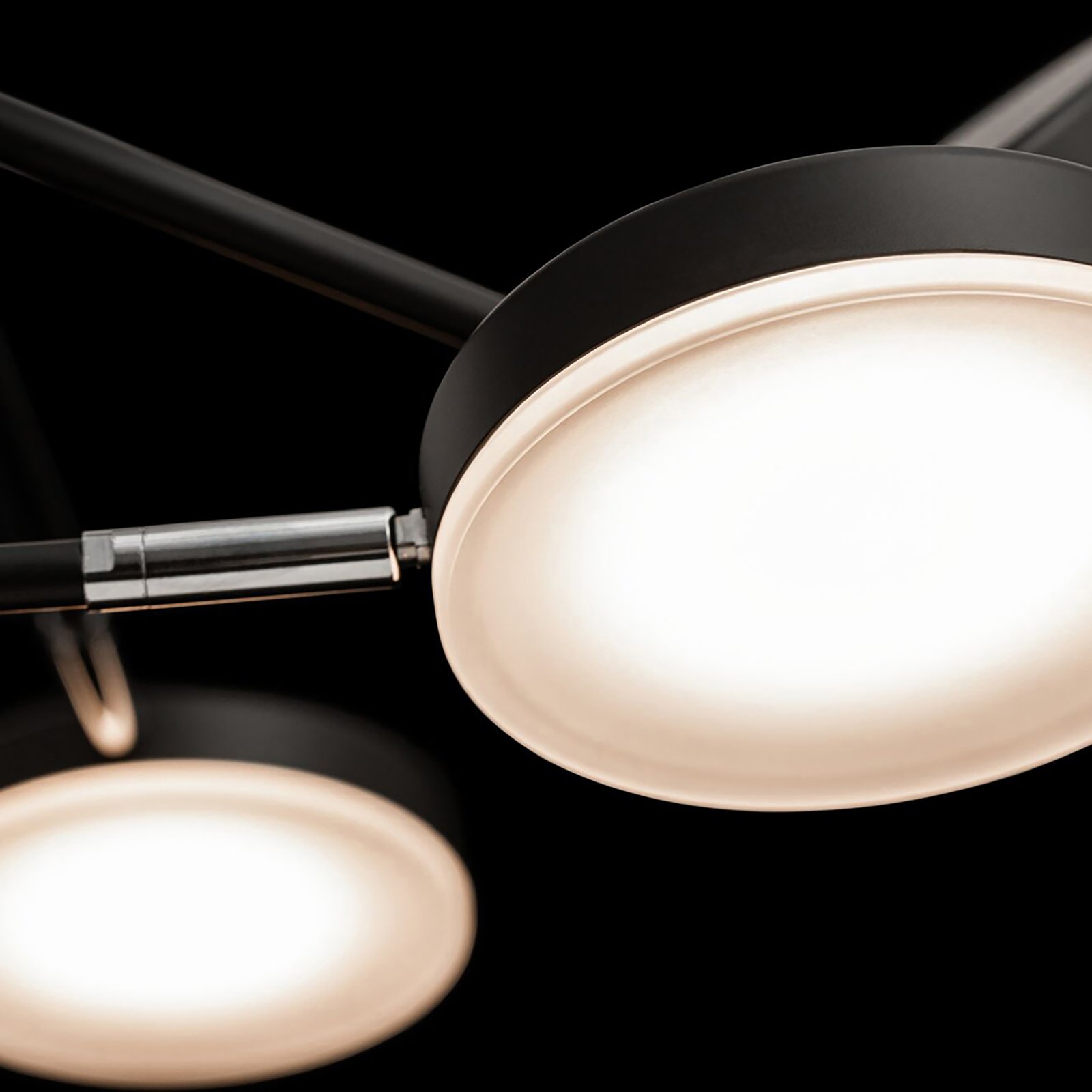 Maytoni Fad LED hanglamp draaibare kappen 6-lamps