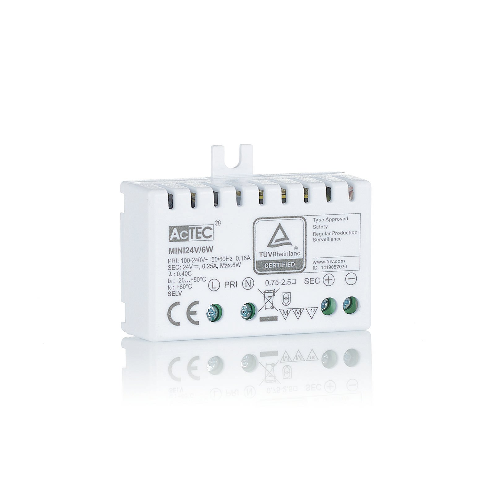 AcTEC Mini LED driver CV 24V, 6W, IP20