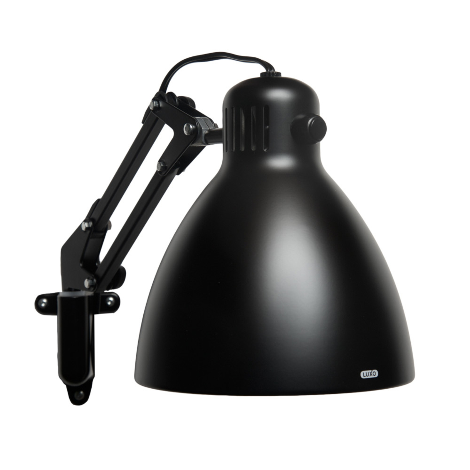 Luminária de parede LED L-1 com suporte de parede WBR preto