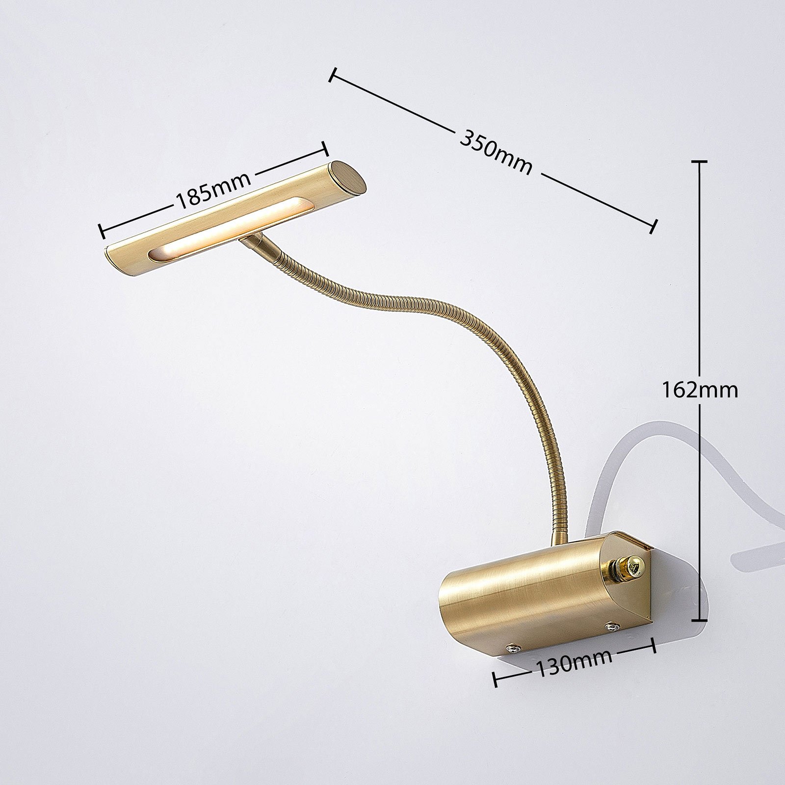 Rakel LED Aplique de Pared Brass - Lindby