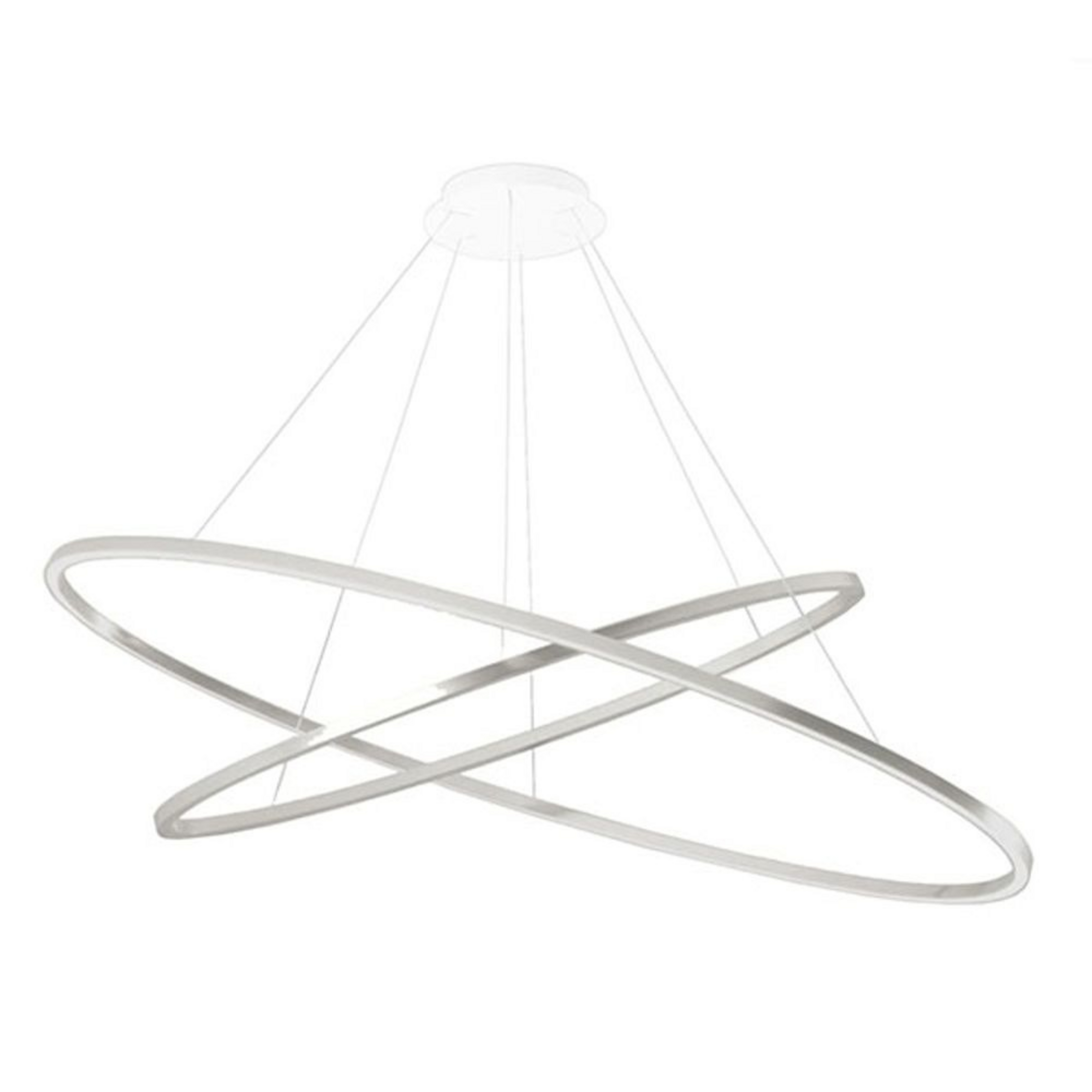 Ellisse Double Taklampa Aluminium - Nemo Lighting