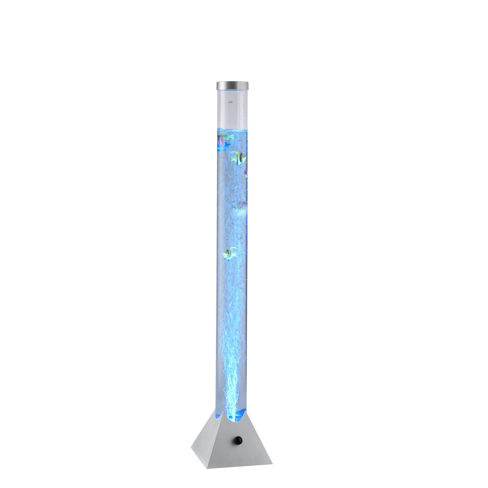 Waterzuil Ava met LEDs en vissen, hoogte 120 cm
