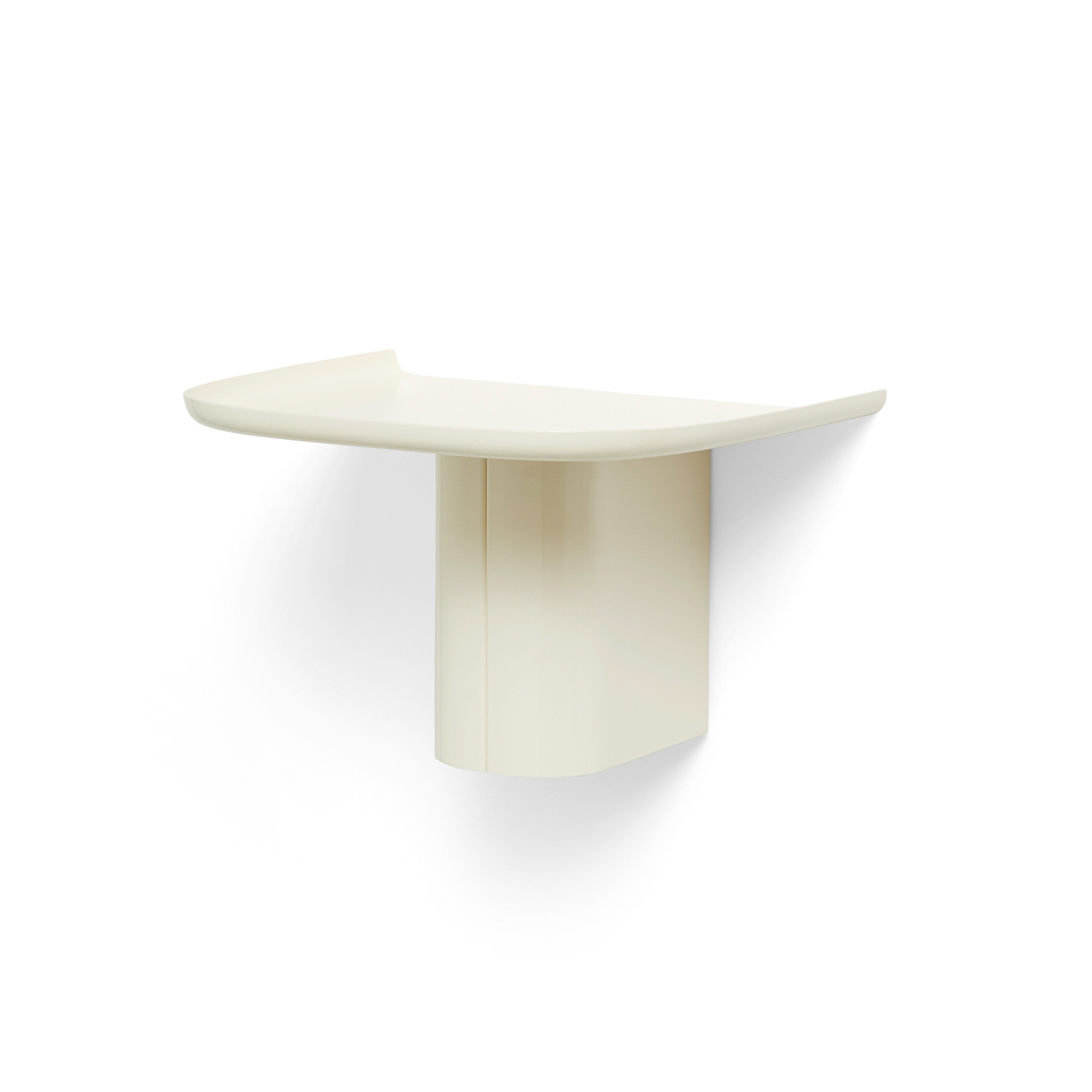 Korpus vägghylla med klädkrokar, krämvit, 35 cm - HAY