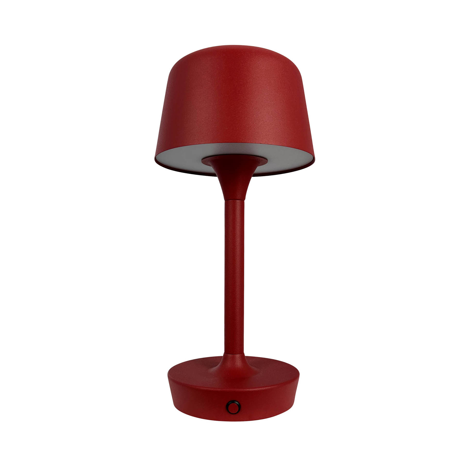 Dyberg Larsen LED table lamp Flow, red, height 25 cm