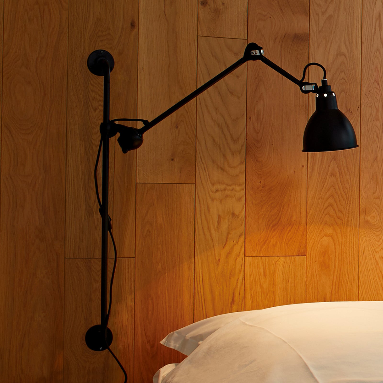 210 Væglampe sort/sort-kobber 201 Round Lampe Gras - Stue - Design - Metal - Med én lyskilde