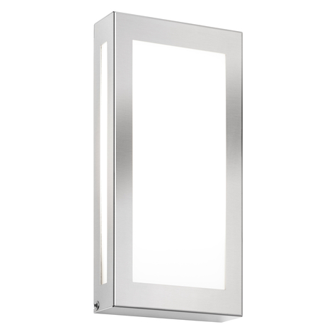 LED-Außenwandleuchte Aqua Rain Mini, edelstahl