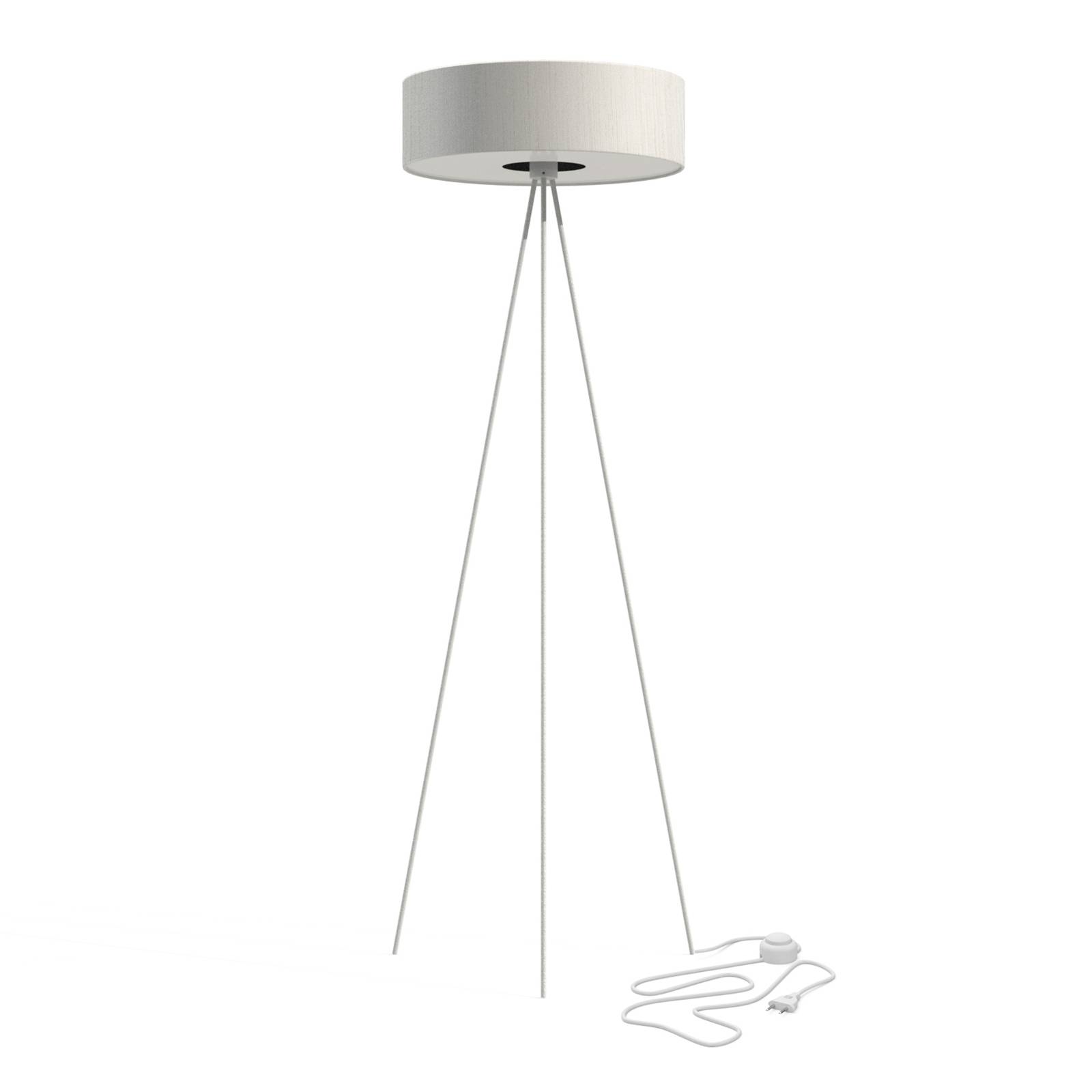 Euluna Lampadaire Cadilac III Ø 50 cm blanc