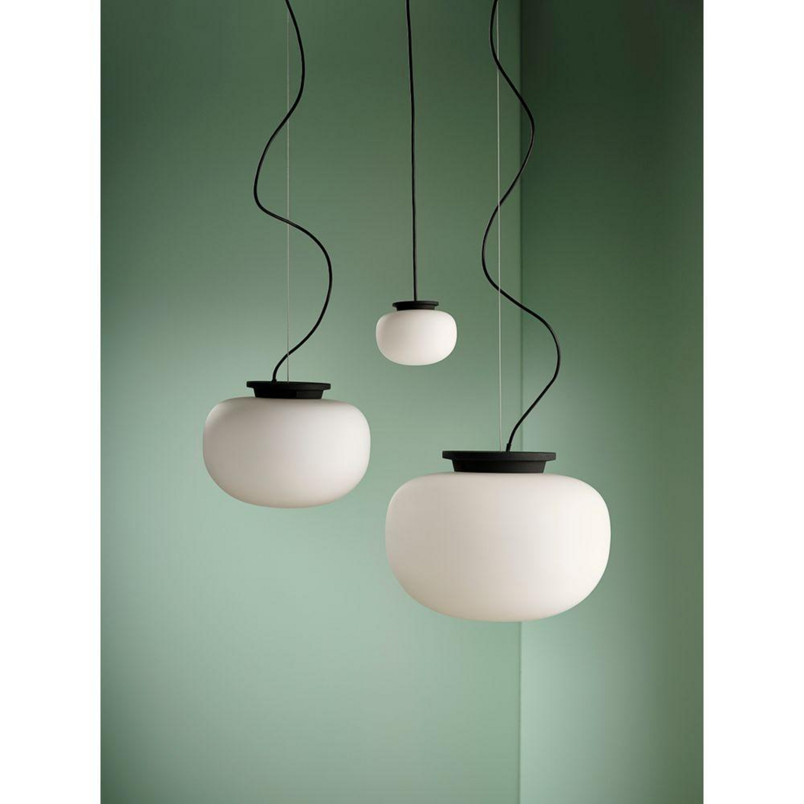 Supernate Závěsná Lampa Ø38 Opál White/Black - Frandsen