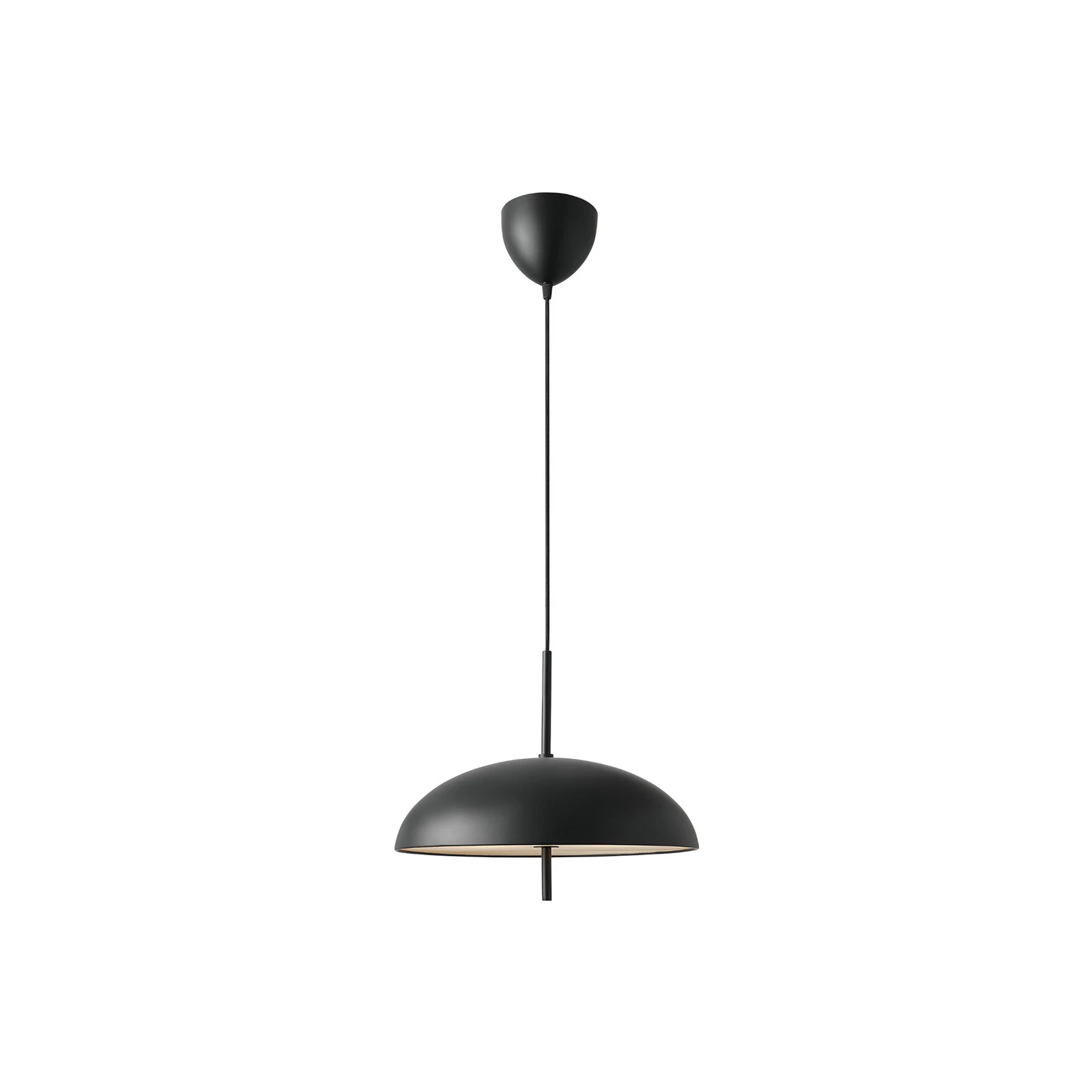 Versale lógó világítás, fekete, Ø 35 cm, fém, 2 x E27