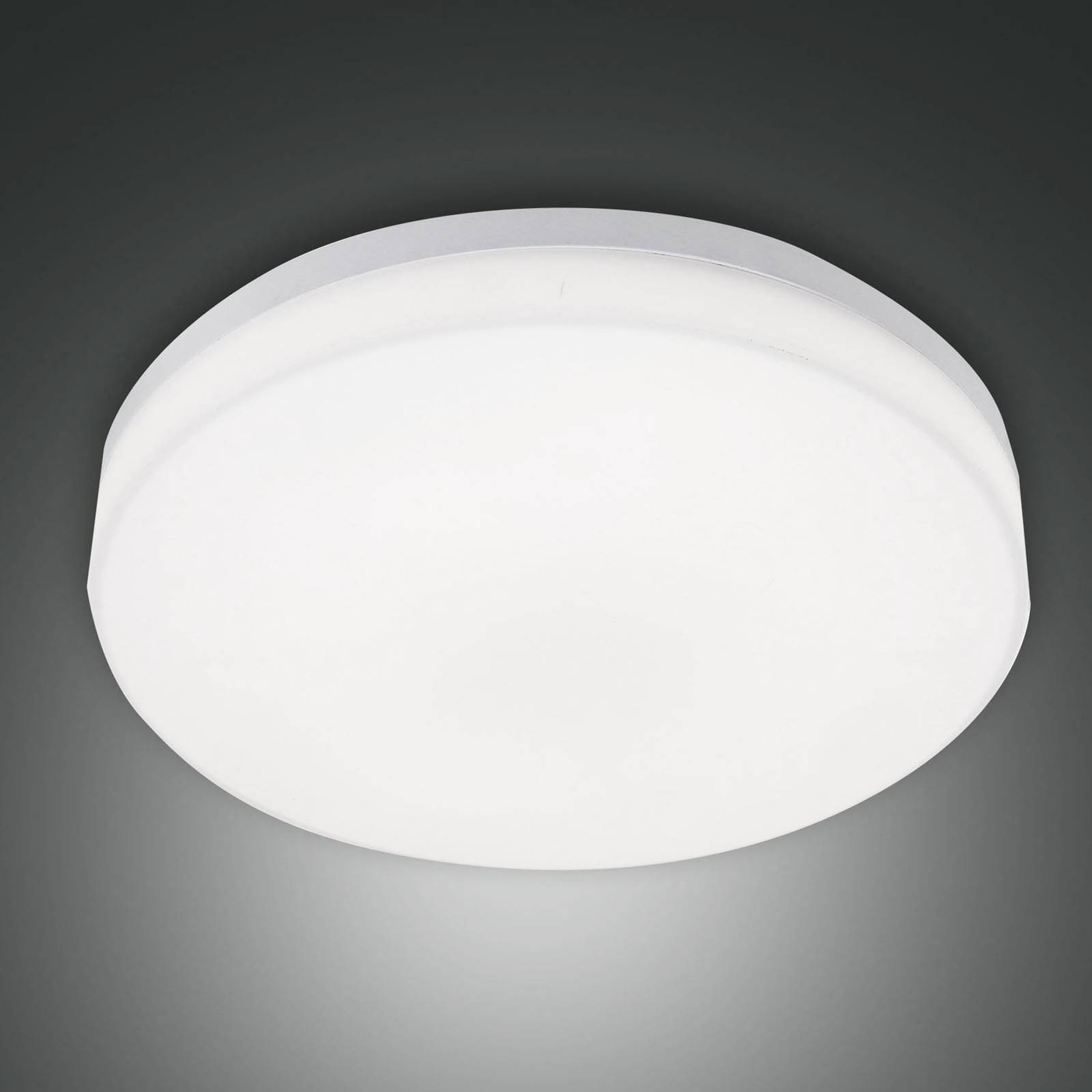 Fabas Luce LED-utomhustaklampa Trigo med sensor vit