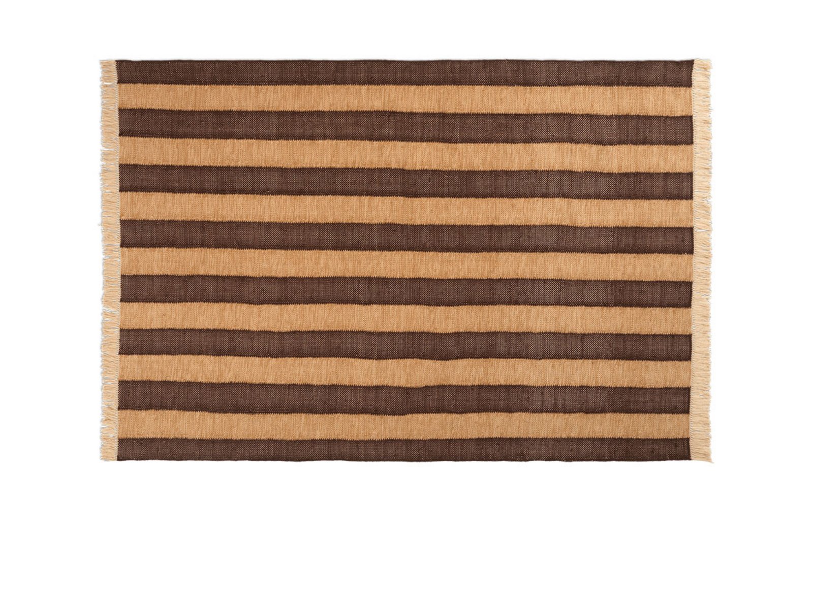 Ives Rug 140x200 Tan/Chocolate - Ferm Living