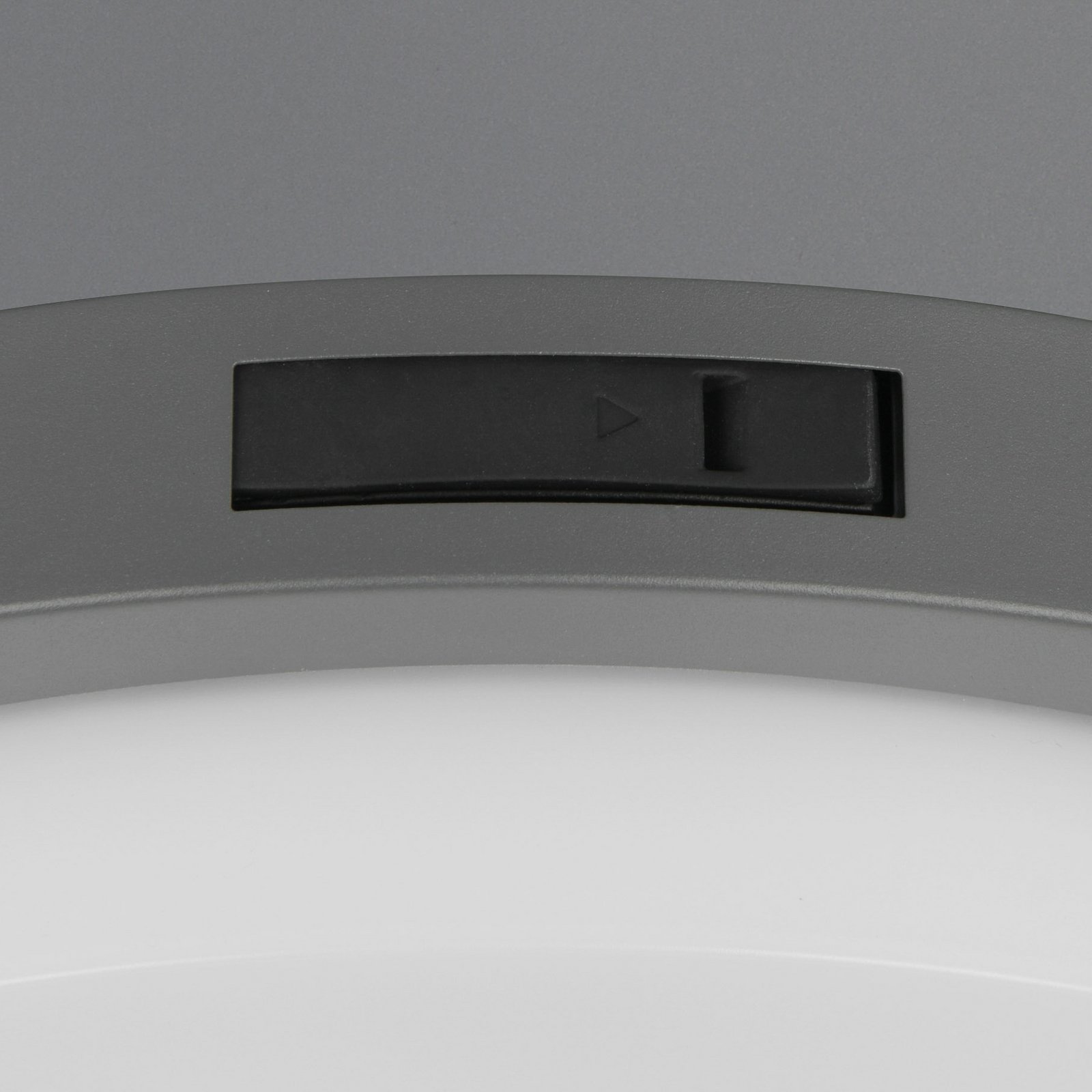 LED-Außenwandleuchte Bermejo, rund, Sensor, CCT, anthrazit