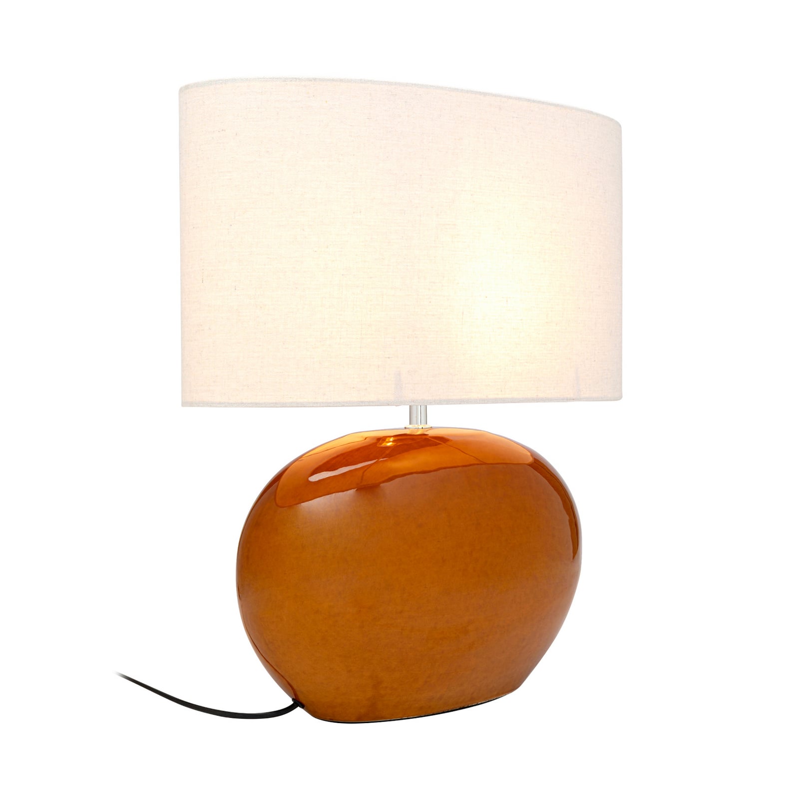 Kare stalo lempa „Beo“, oranžinė, medvilnė, aukštis 50 cm, E27