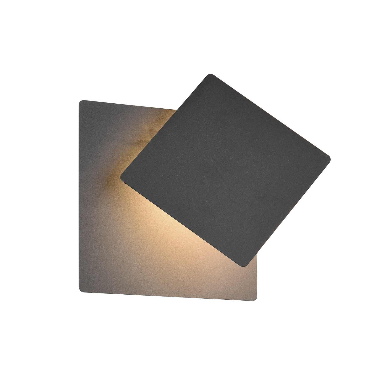 Applique murale LED Mio, noir mat, largeur 18 cm, métal