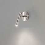 Sopel wall light, silver, 1-bulb, steel, G9, height 15 cm 