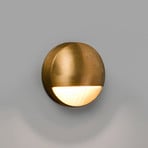 Drak LED outdoor wall lamp, brass