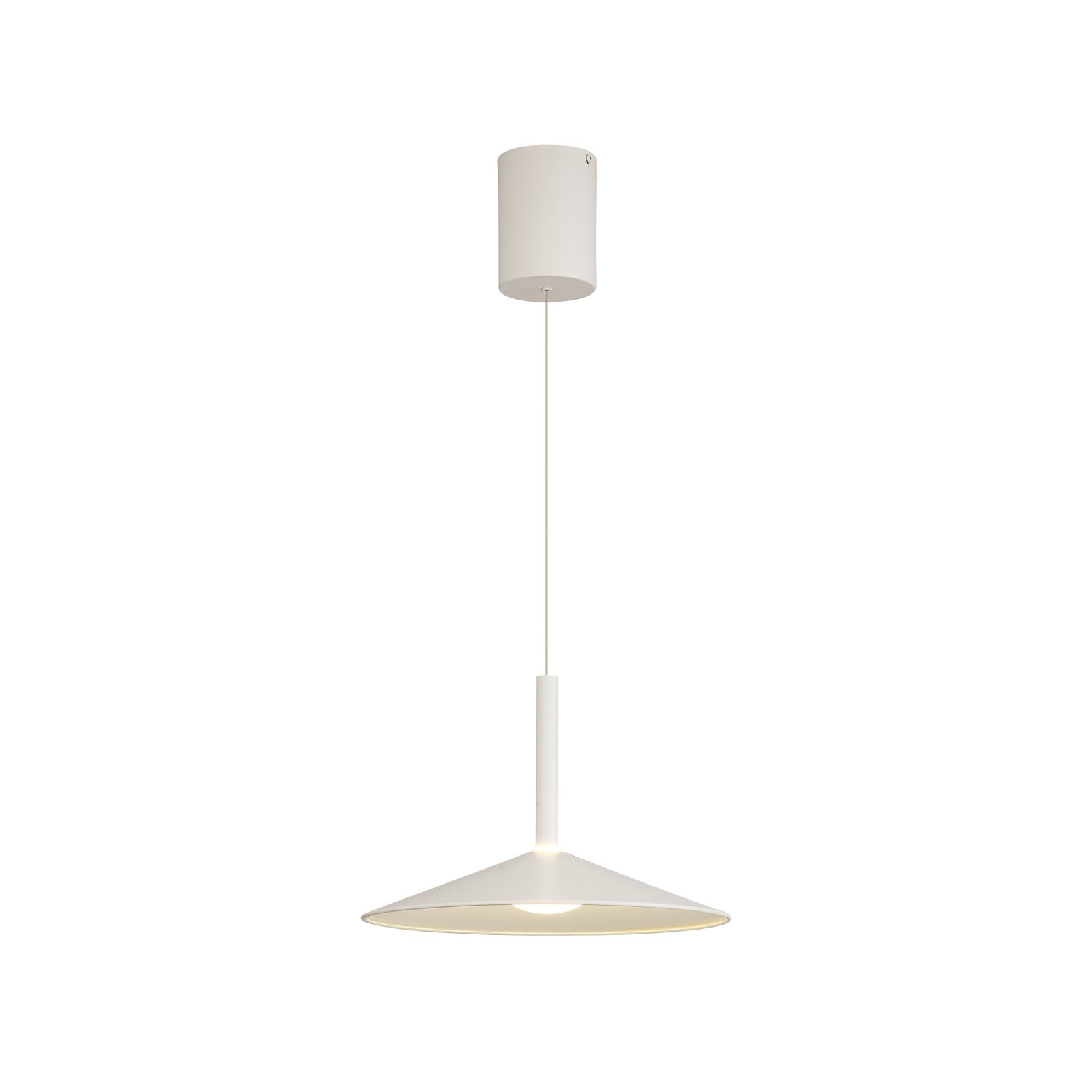 Lampa wisząca LED Calice, biała, Ø 32 cm, regulowana wysokość