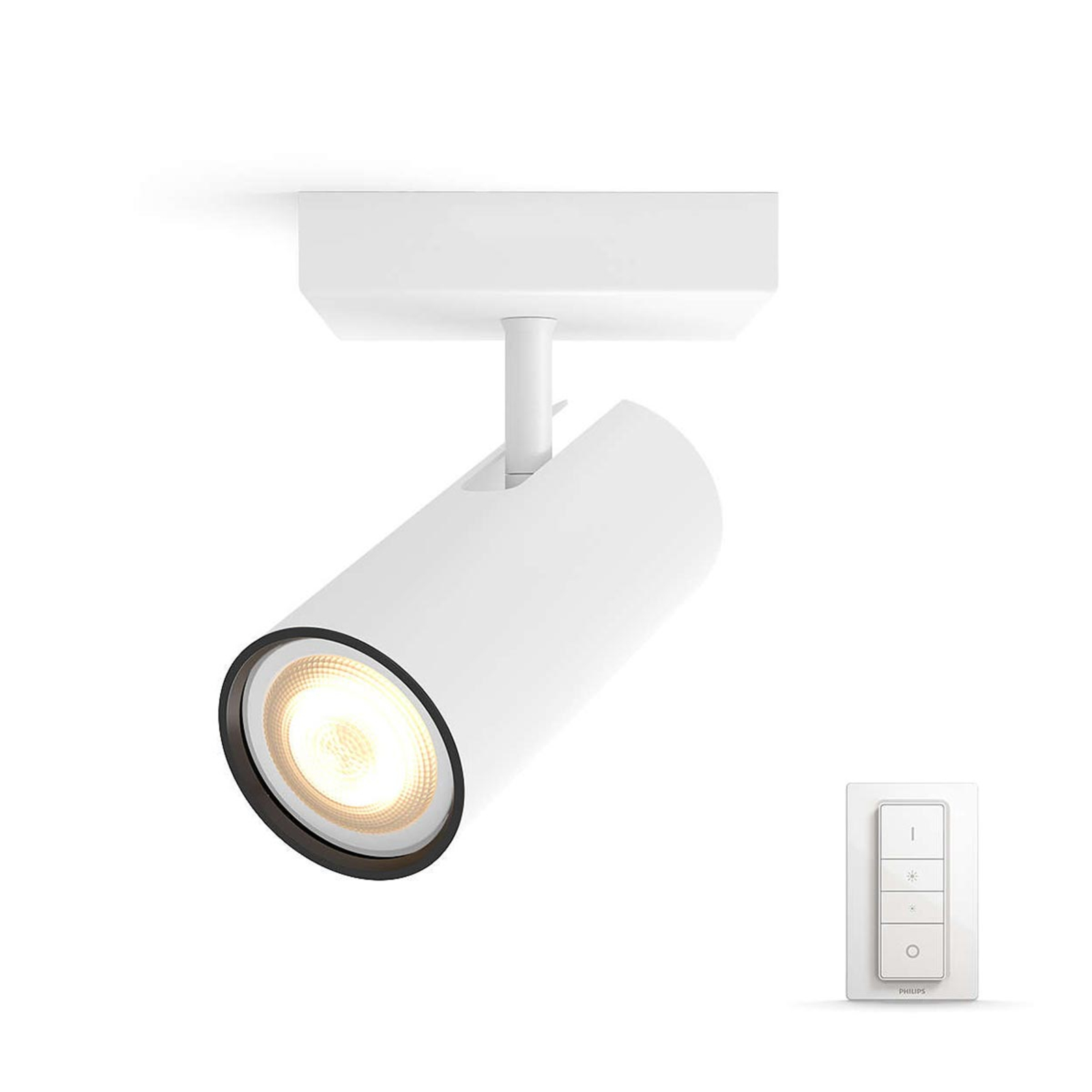 Philips Hue Buratto LED spot hvit 1 l lysk. dimmer Philips Hue Buratto LED spot hvit 1 l lysk. dimmer