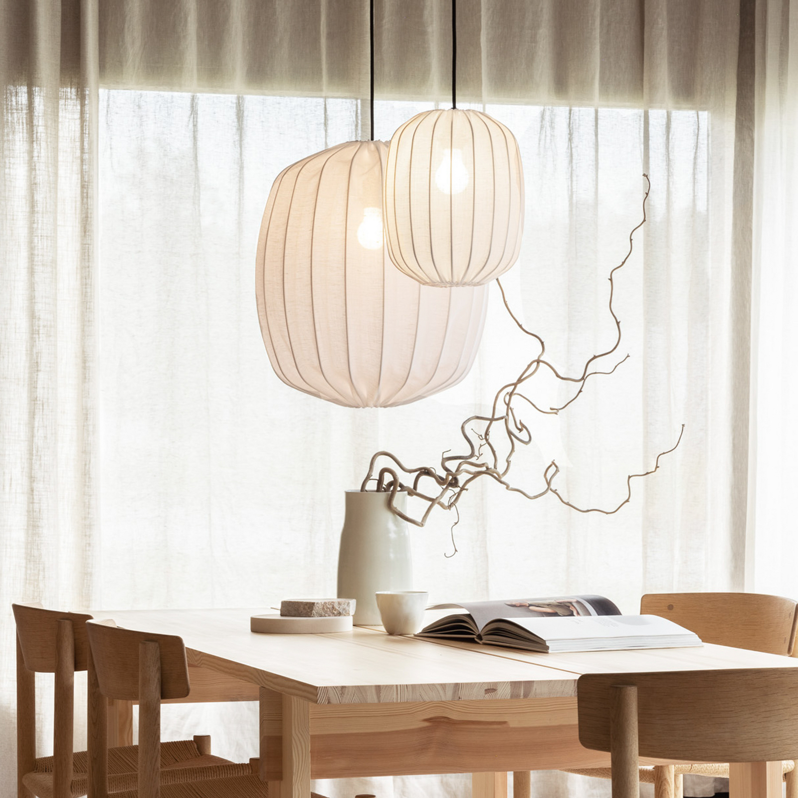 Prisma 25 Schirm Linen White - Watt & Veke