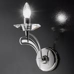 One-bulb wall light ICARO with crystal glass