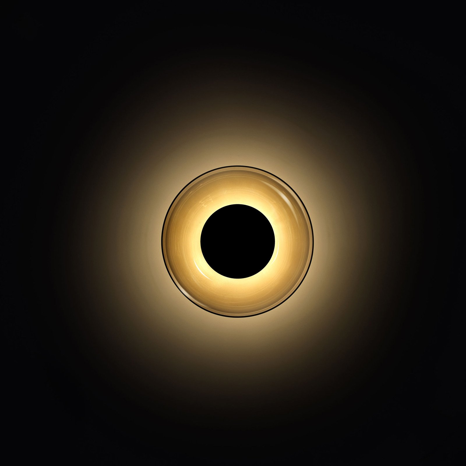 MARSET Aura LED-Wandleuchte, Ø 18 cm, rauchgrau