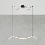 Markslöjd LED-Hängeleuchte Melt, schwarz/weiß, 112 cm lang