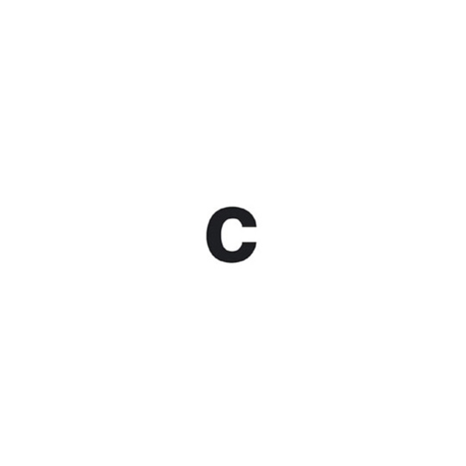 samoprzylepna litera c
