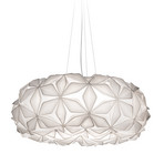 C'EST LA VIE Candeeiro suspenso, branco/cabo transparente, Ø 70 cm