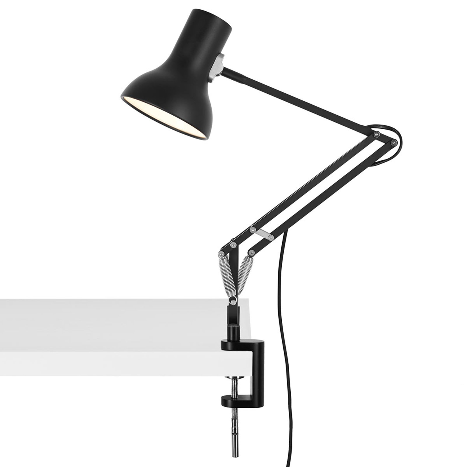 Anglepoise Type 75 Mini světlo se svorkou černá