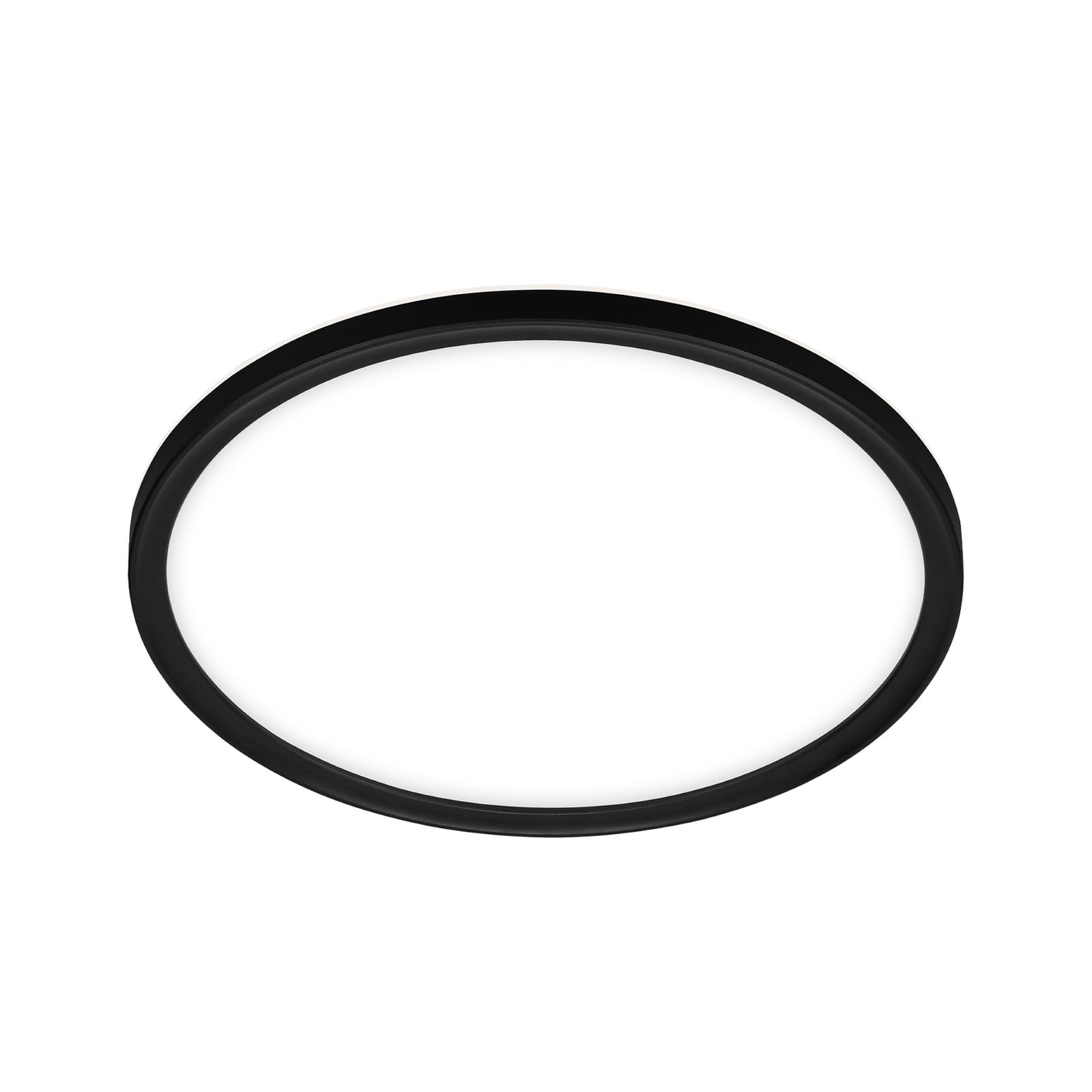 LED vonios lubų šviestuvas „Slim Drip“, juodas, Ø 42 cm, IP44