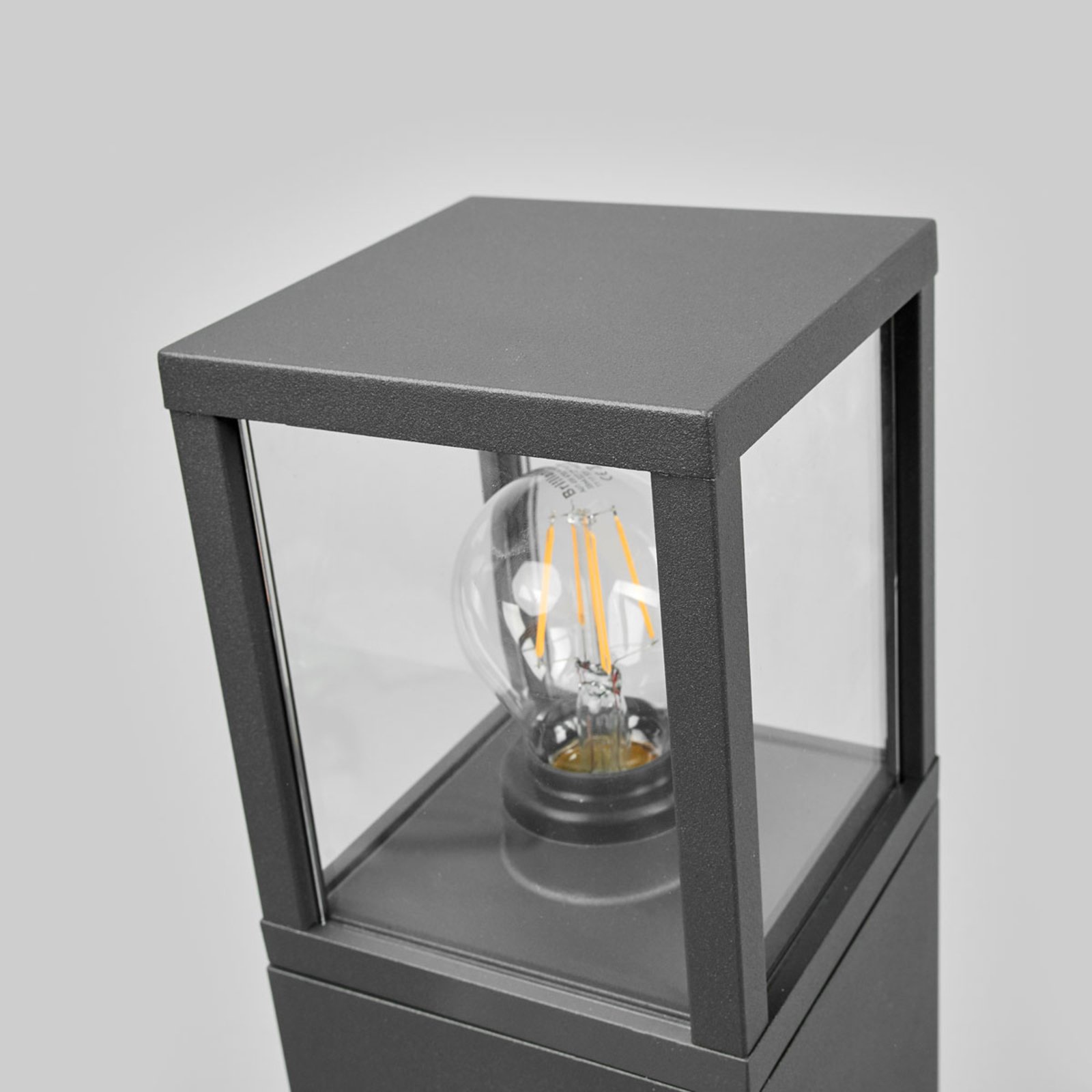 Klemens Short Outdoor Garden Lamp IP54 Graphite - Lucande