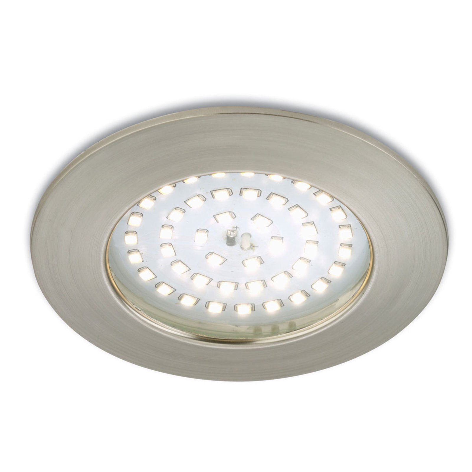 Accent-giving LED recessed light Paul, matt nickel